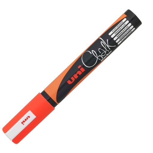 [D73409] Marcatore a gesso liquido UNI CHALK p.tonda arancio fluo UNI MITSUBISHI