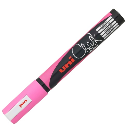 [D73410] Marcatore a gesso liquido UNI CHALK p.tonda rosa fluo UNI MITSUBISHI