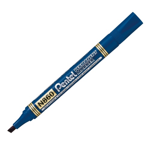 [D73437] MARCATORE PERMANENTE N860 BLU PUNTA SCALPELLO AMIKO PENTEL