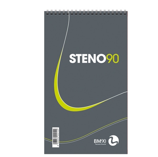 [D73504] BLOCCO SPIRALATO STENO90 130x225mm 90gr 60fg BM