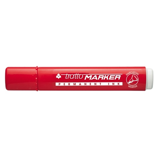 [D73540] MARCATORE TRATTO MARKER ROSSO P.TONDA