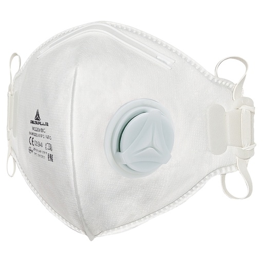 [D73605] Scatola 10 MASCHERINE FILTRANTI FFP1 con valvola - pieghevole vert.