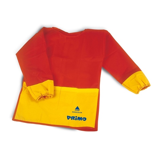 [D73625] GREMBIULINO CON MANICHE IN TESSUTO PLASTICO