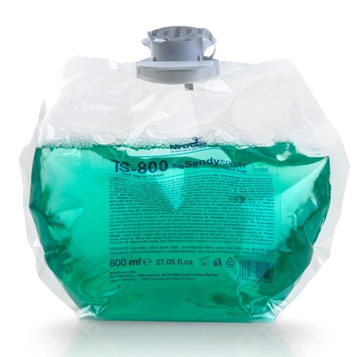 [D73959] Ricarica sapone Sendy Spray T-S 800ml - sapone spray con glicerina