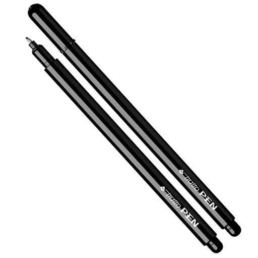 [D73980] PENNARELLO TRATTO PEN NEW METAL NERO