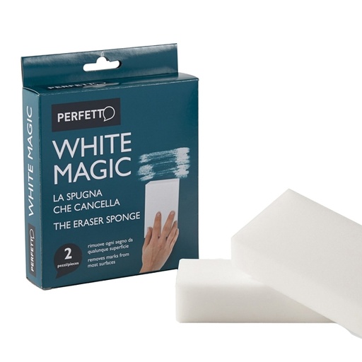 [D74080] Blister 2 SPUGNE CANCELLA-MACCHIE Whitemagic PERFETTO