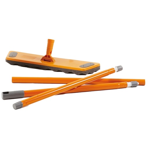 [D74084] SCOPA "il Pulipolvere" c/MANICO 130cm + 20 RETINE PULIPOLVERE PERFETTO