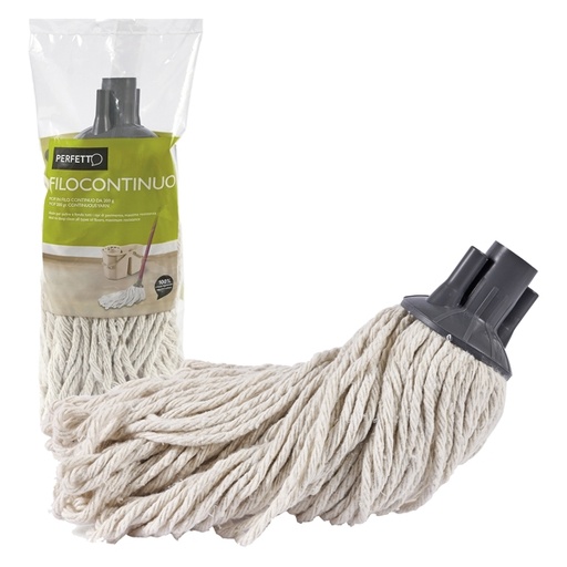 [D74091] MOP in COTONE 200gr Bianco Perfetto