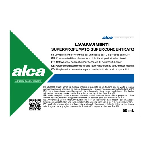 [D74160] BUSTINA 50ML LAVAPAVIMENTI Linea Monodose Alca