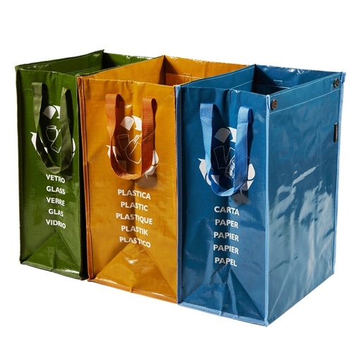[D74164] SET 3 CONTENITORI Ricicla Bag Perfetto