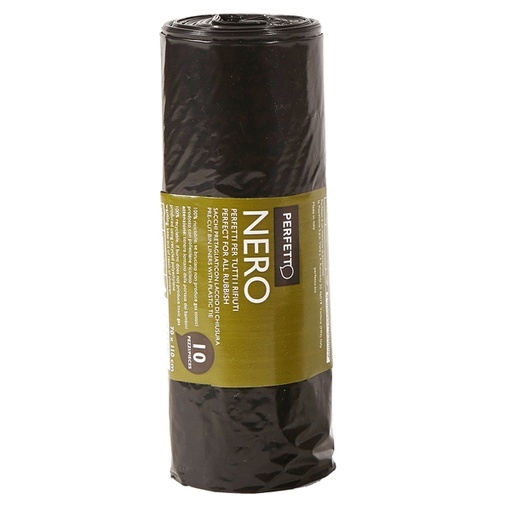 [D74180] Sacchi Rifiuti 70X110cm pz.10 110Lt 20µ NERO Classic