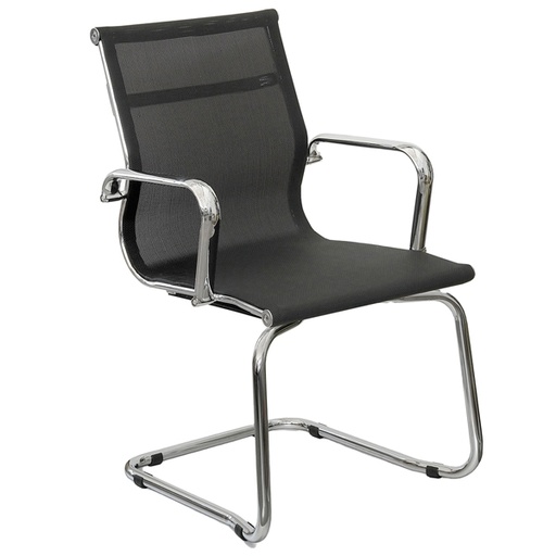 [D74202] POLTRONA VISITATORE Pollux Space PXV NERO in rete