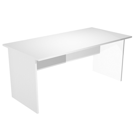 [D74335] SCRIVANIA LINEARE 160X80cm BIANCO - EASY