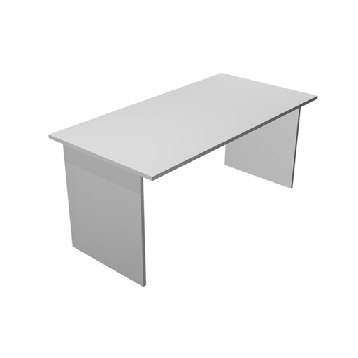[D74344] SCRIVANIA LINEARE 140X80cm GRIGIO - EASY