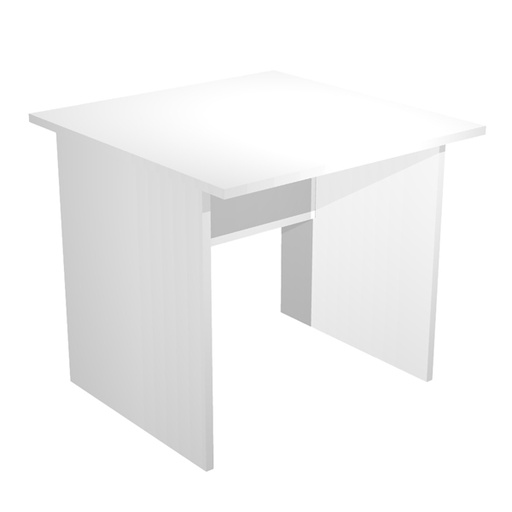 [D74345] SCRIVANIA LINEARE 80X80cm BIANCO - EASY
