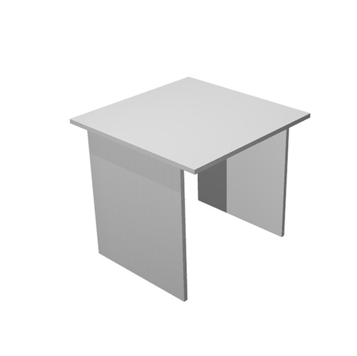 [D74349] SCRIVANIA LINEARE 80X80cm GRIGIO - EASY