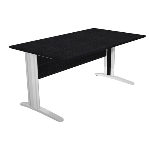 [D74358] SCRIVANIA LINEARE 140X80cm NERO VENATO - EASY METAL