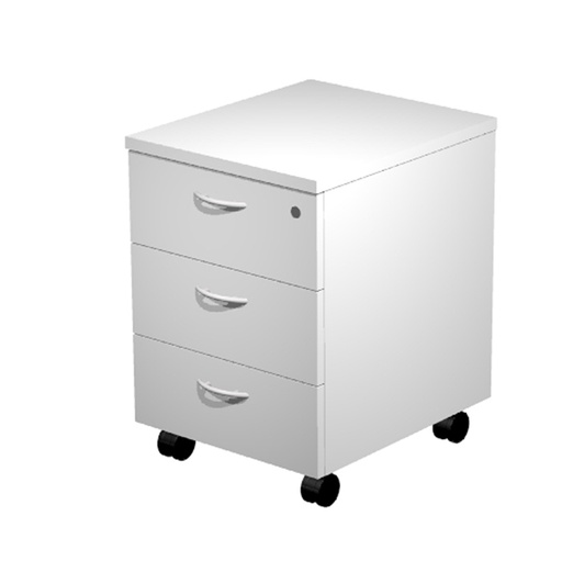 [D74374] CASSETTIERA 3 CASS. con RUOTE GRIGIO - EASY