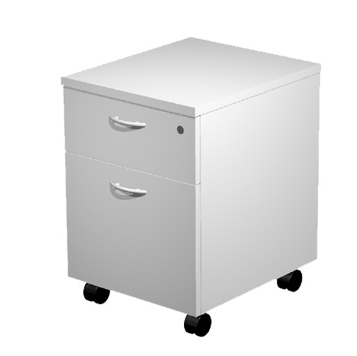 [D74379] CASSETTIERA 1 CASS.+1 CLASSIF. con RUOTE GRIGIO - EASY