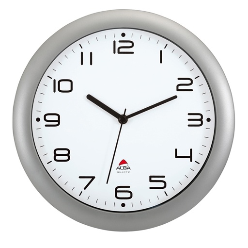 [D74381] OROLOGIO DA PARETE HORNEW diam.30cm GRIGIO Metal Alba