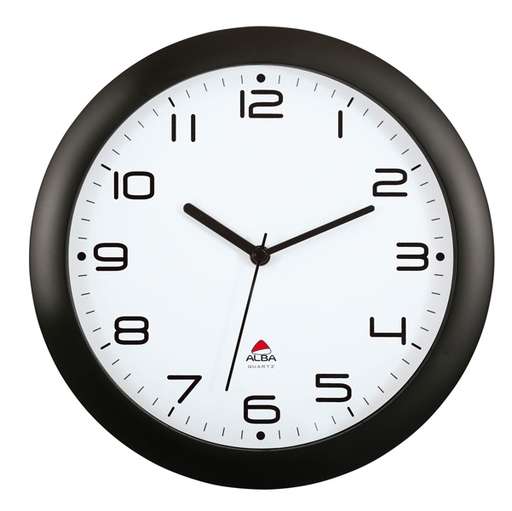 [D74382] OROLOGIO DA PARETE HORNEW diam.30cm NERO Alba
