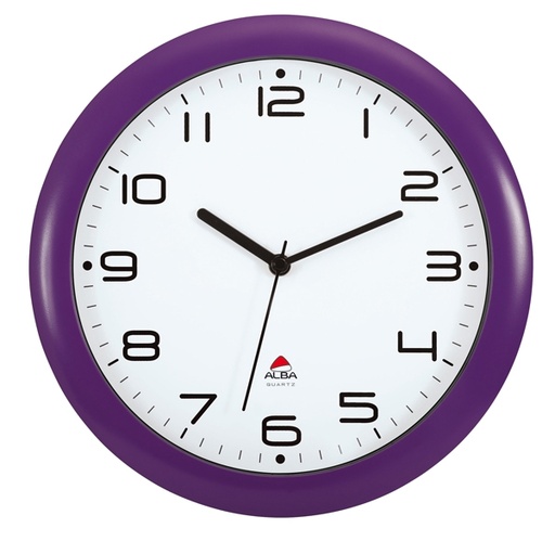 [D74383] OROLOGIO DA PARETE HORNEW diam.30cm VIOLA Alba