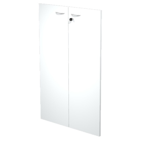 [D74409] COPPIA ANTE in MELAMIN. x Mob.MEDIO BIANCO - EASY