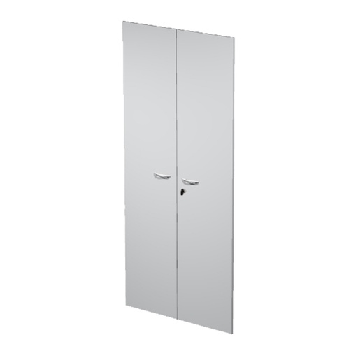 [D74419] COPPIA ANTE in MELAMIN. x Mob.ALTO GRIGIO - EASY