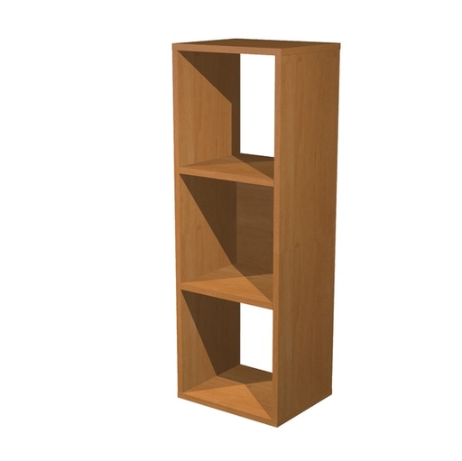 [D74422] LIBRERIA 3 CASELLE 35,9x29,2cm-H103,9cm NOCE CHIARO - RAINBOW