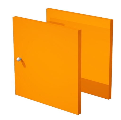 [D74449] COPPIA ANTINE ARANCIO per LIBRERIA RAINBOW