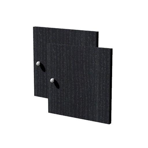 [D74452] COPPIA ANTINE NERO VENATO per LIBRERIA RAINBOW
