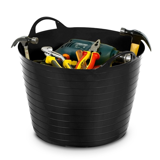 [D74511] CESTONE FLEXY 40LT diam.48cm H37.5cm NERO CEP