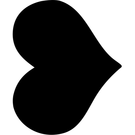 [D74540] LAVAGNA DA PARETE 'CUORE' SILHOUETTE Securit
