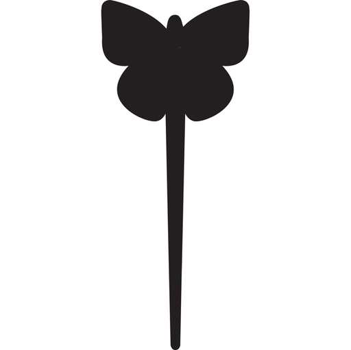 [D74549] SET 5 Silhouette Tags 'FARFALLA' Securit