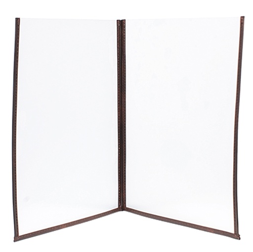 [D74565] Set 3 Porta Menu' Crystal BR2 DOPPIO (per 4 FOGLI A4)