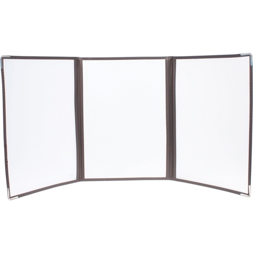 [D74566] Set 3 Porta Menu' Crystal BR3 TRIPLO (per 6 FOGLI A4)