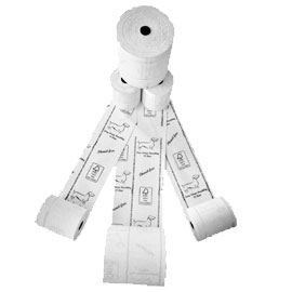 [D74592] BLISTER 10 ROTOLI CARTA RC TERMICO lunga durata 57.5MMX30MT diam. 50MM
