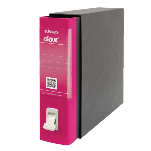 [D74599] Registratore Dox 2 fucsia dorso 8cm f.to protocollo Esselte