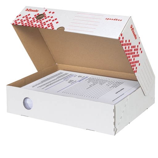 [D74728] Scatola archivio SPEEDBOX dorso 80mm 35x25x8cm apertura totale ESSELTE