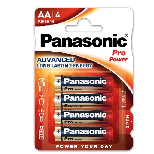 [D74792] BLISTER 4 stilo LR6 Pro Power AA PANASONIC