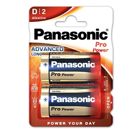 [D74794] BLISTER 2 torce LR20 Pro Power D PANASONIC