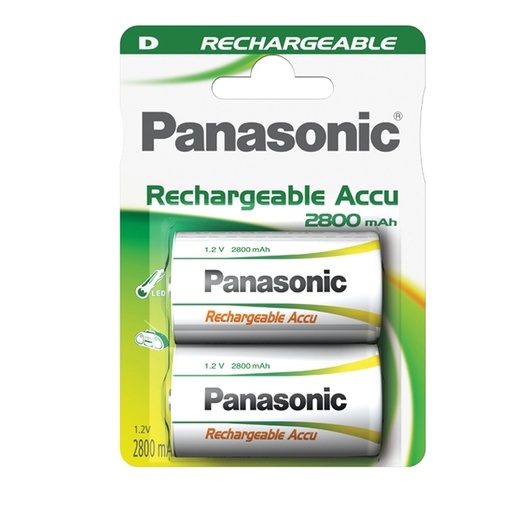 [D74802] BLISTER 2 torce ricaricabili READY TO USE D PANASONIC