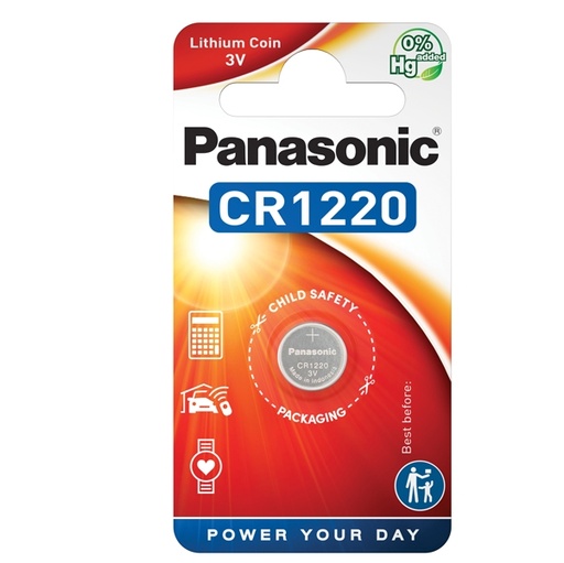 [D74816] BLISTER Micropila litio CR1220 PANASONIC