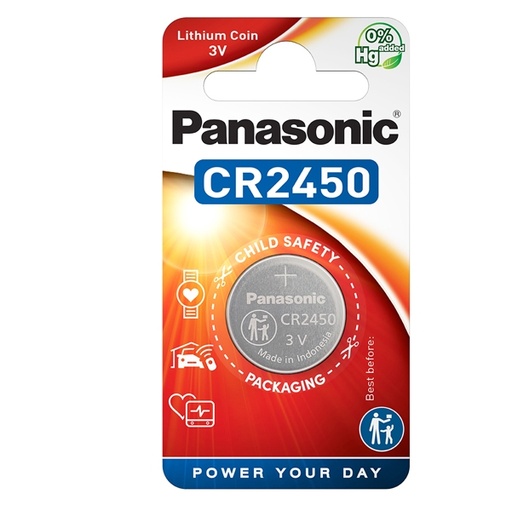 [D74826] BLISTER Micropila litio CR2450 PANASONIC