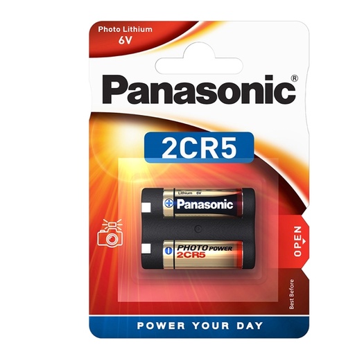 [D74829] BLISTER Micropila Photo litio 2CR5 PANASONIC