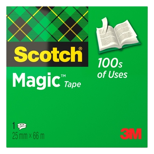 [D74832] NASTRO ADESIVO Scotch(R) Magic™ 810-2566 25mmX66mt INVISIBILE PERMANENTE