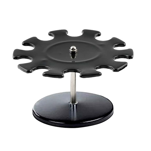 [D74944] PORTATIMBRI CIRCOLARE 10posti NERO in METALLO Koala