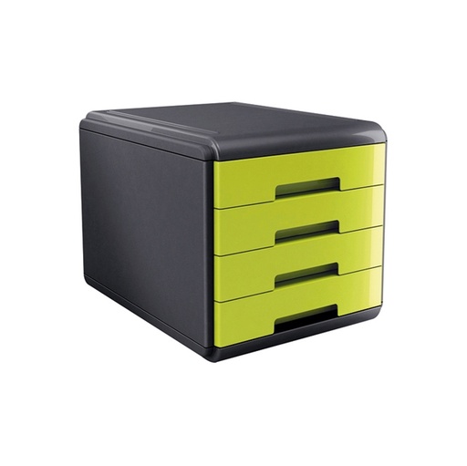 [D74997] Cassettiera 4 cassetti 45mm MyDesk verde ARDA