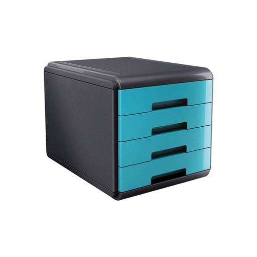 [D74998] Cassettiera 4 cassetti 45mm MyDesk turchese ARDA