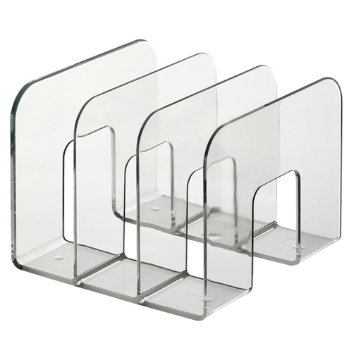 [D75083] PORTARIVISTE A 3 SCOMPARTI TRASPARENTE Trend DURABLE